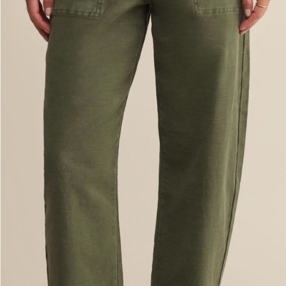 NWT Z Supply Olive Twill Pants Green Sz 25 - Picture 4 of 10
